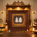 ganpati & lakshmi Silver frame (best silver gift article)