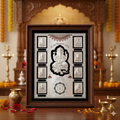 Asht vinayak Silver frame (best silver gift article)