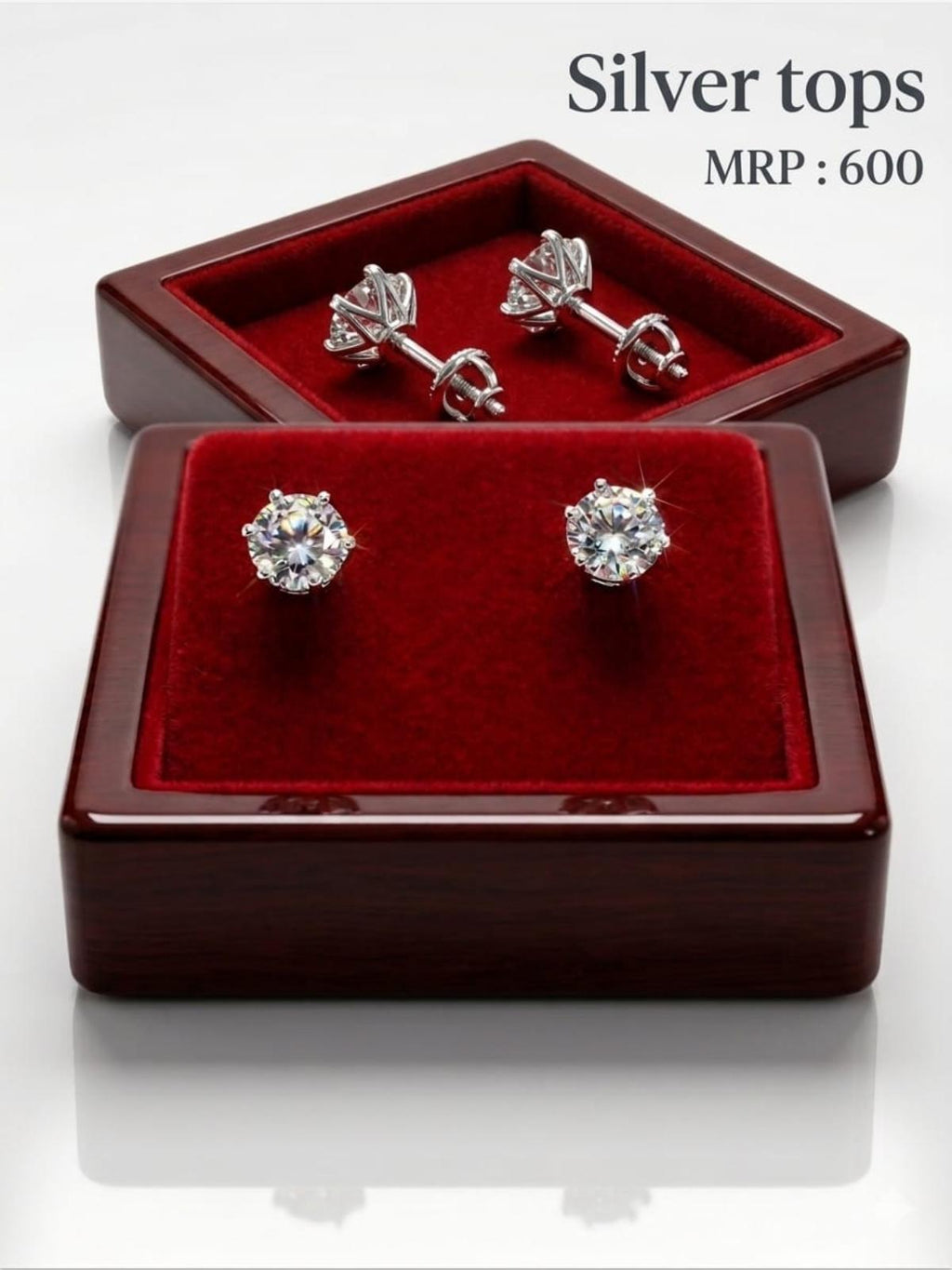 SILVER EAR TOPS FOR WOMEN