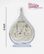 Lakshmi Ganesha Silver Frame