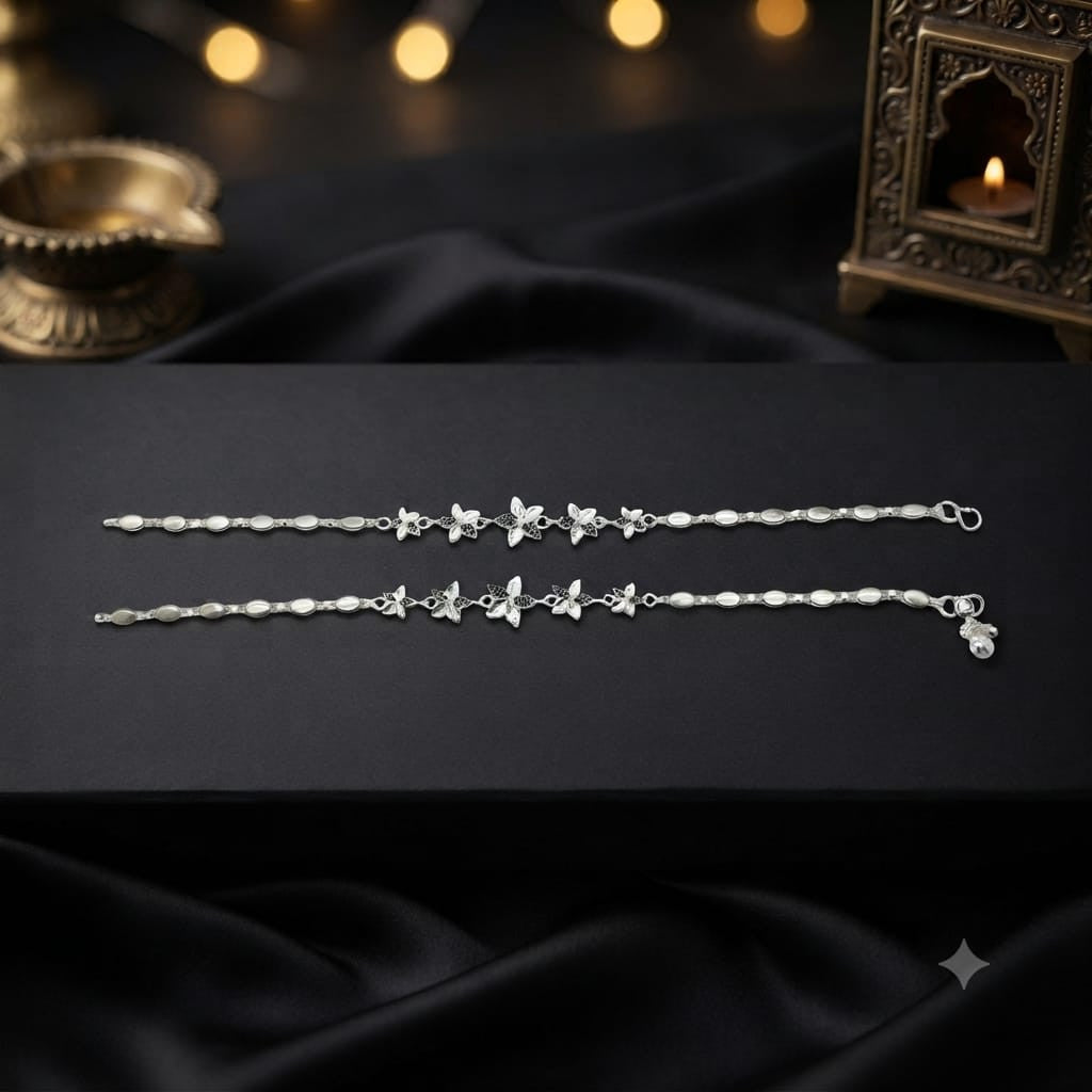 SILVER ANTIQUE CHHADA  / SILVER ANTIQUE PAYAL