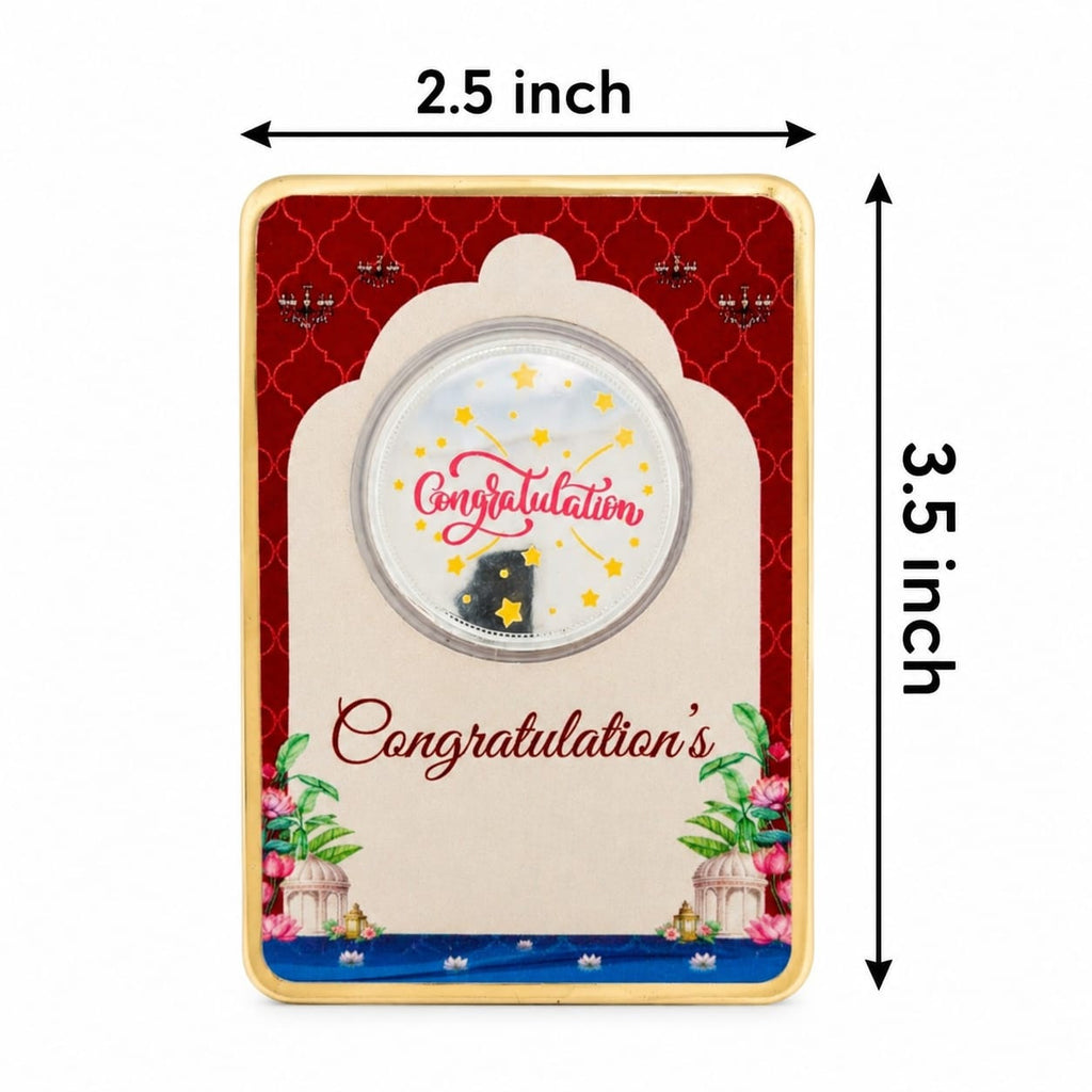 SILVER COIN OF MINI CONGRATS