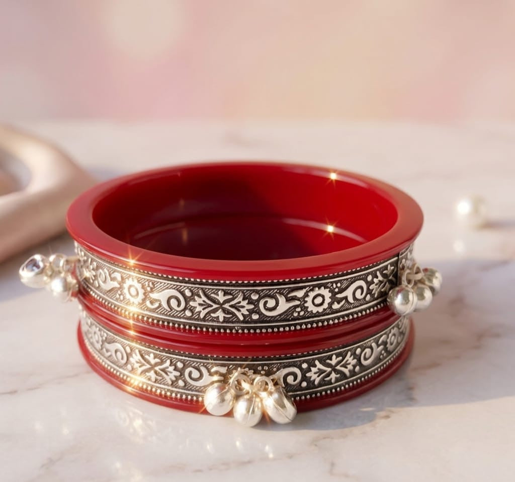 STERLING SILVER FANCY BANGALES