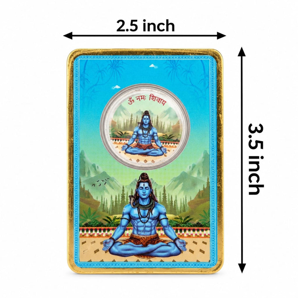 SILVER COIN OF MINI MAHADEV