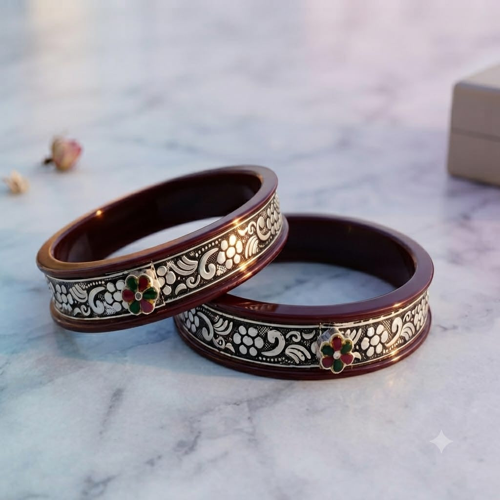 STERLING SILVER FANCY BANGALES
